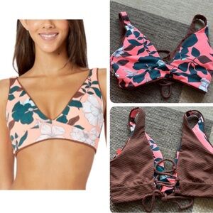 Maaji Allure reversible lace up Bikini Top